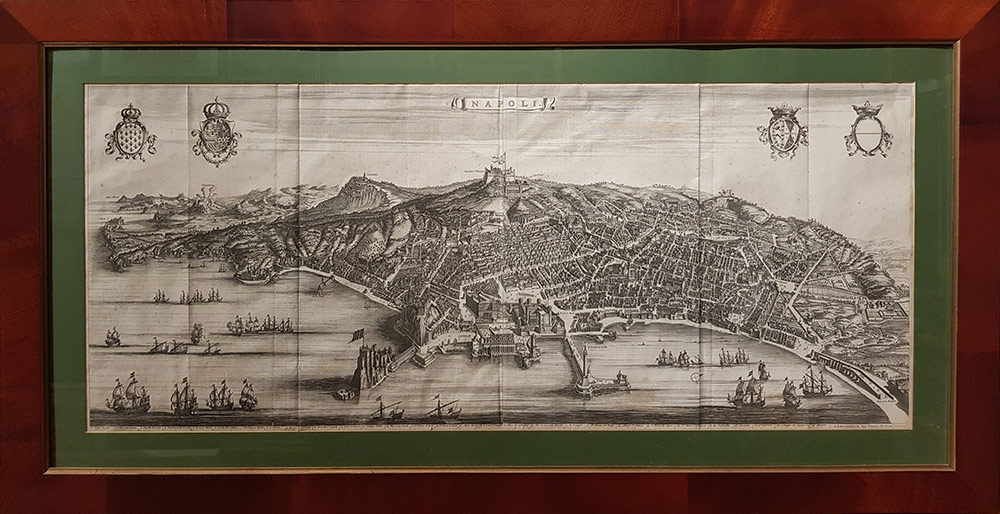 Palatium Regium in Urbe Neapoli - Napoli Neapel Palazzo Reale Campania  Italy Italia veduta incisione acquaforte by Blaeu, Joan (1596-1673) und  Pieter Mortier (1661-1711):: (1704)  Art / Print / Poster